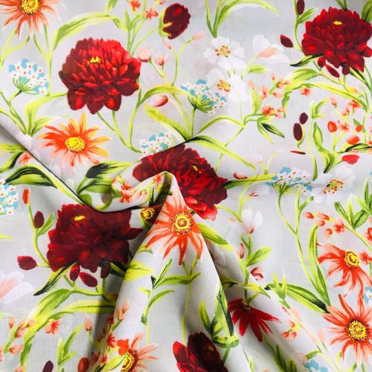 Tissu Imprime Fleurs