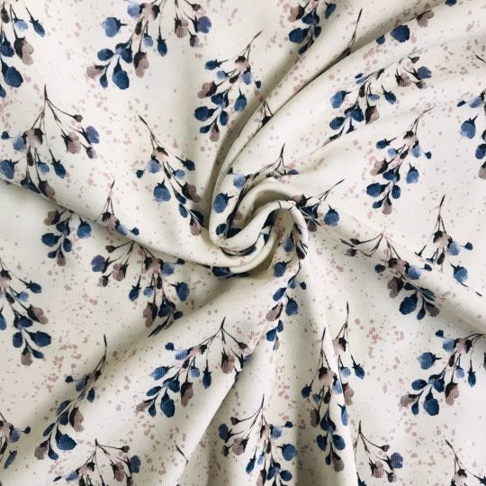 Jersey Bio Motif Fleurs De Coton