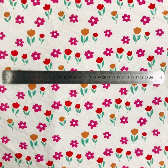 Tissu Jersey Coton Fleuri Uv Magique — vue 3