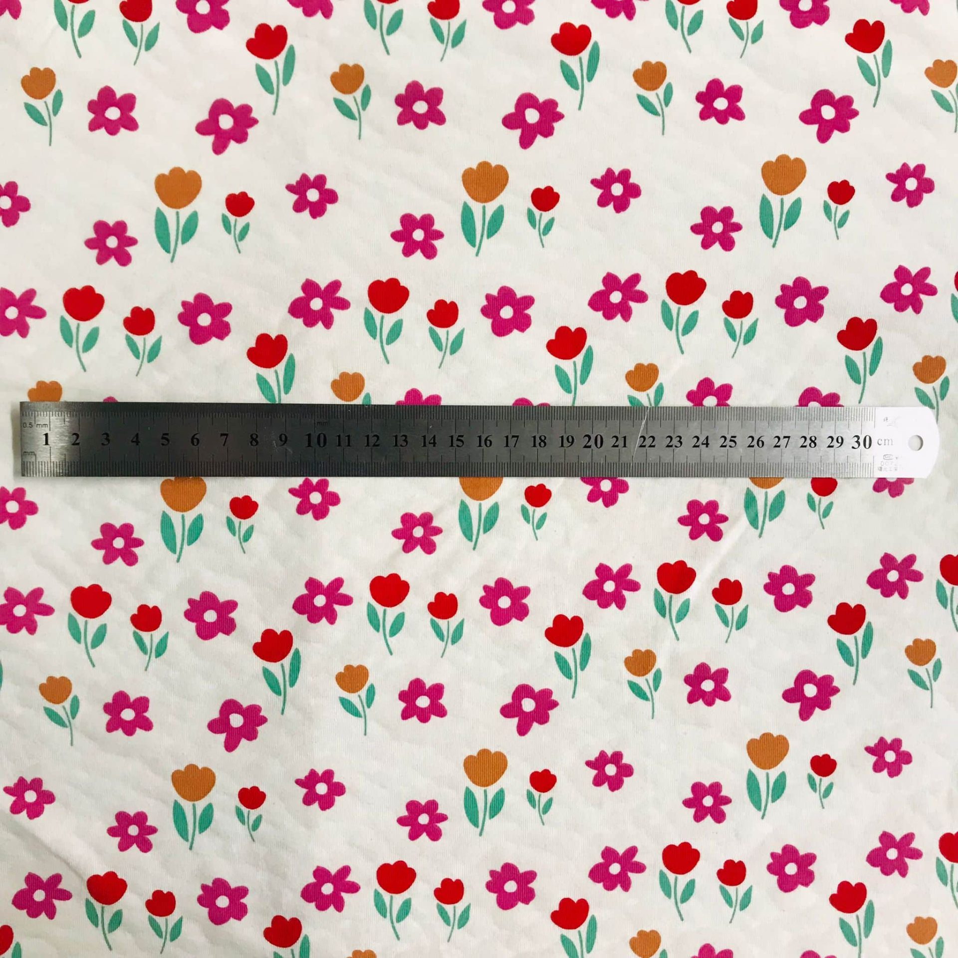 Tissu Jersey Coton Fleuri Uv Magique — vue 3