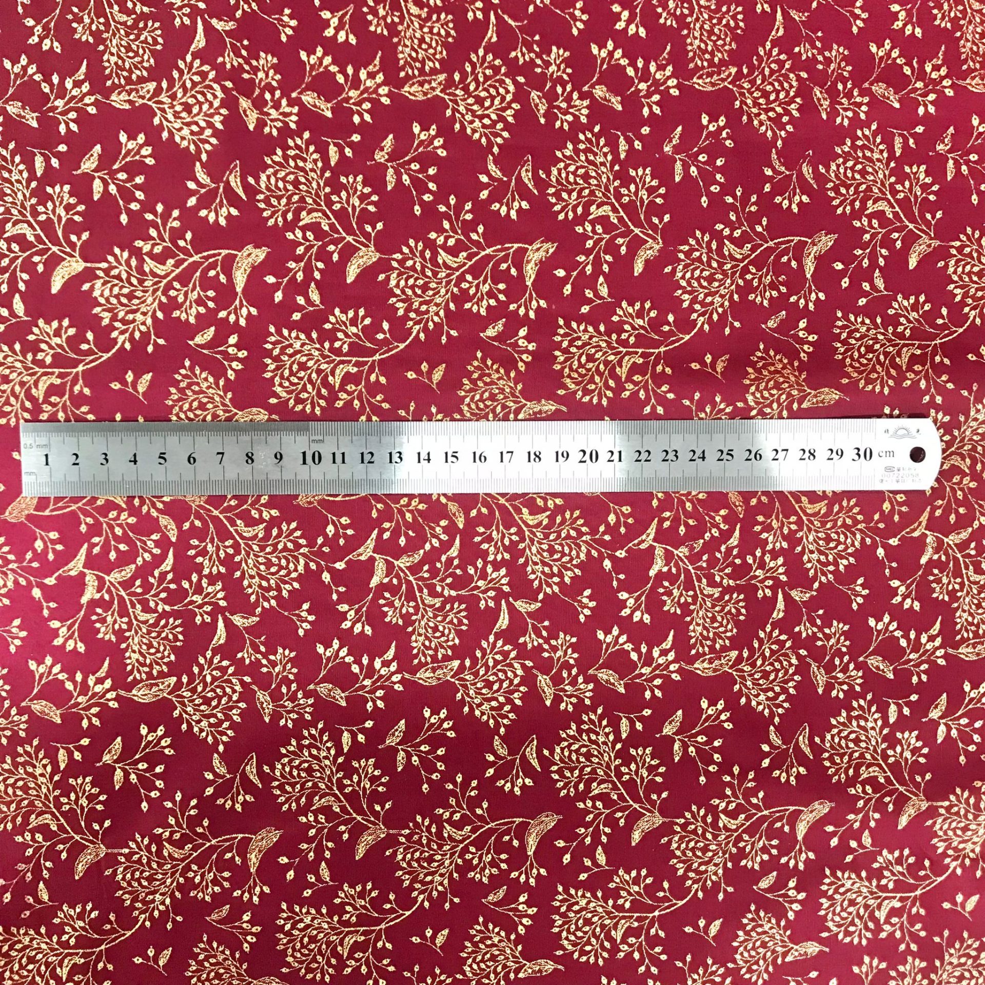 Popeline Coton Motif Feuillage — vue 5