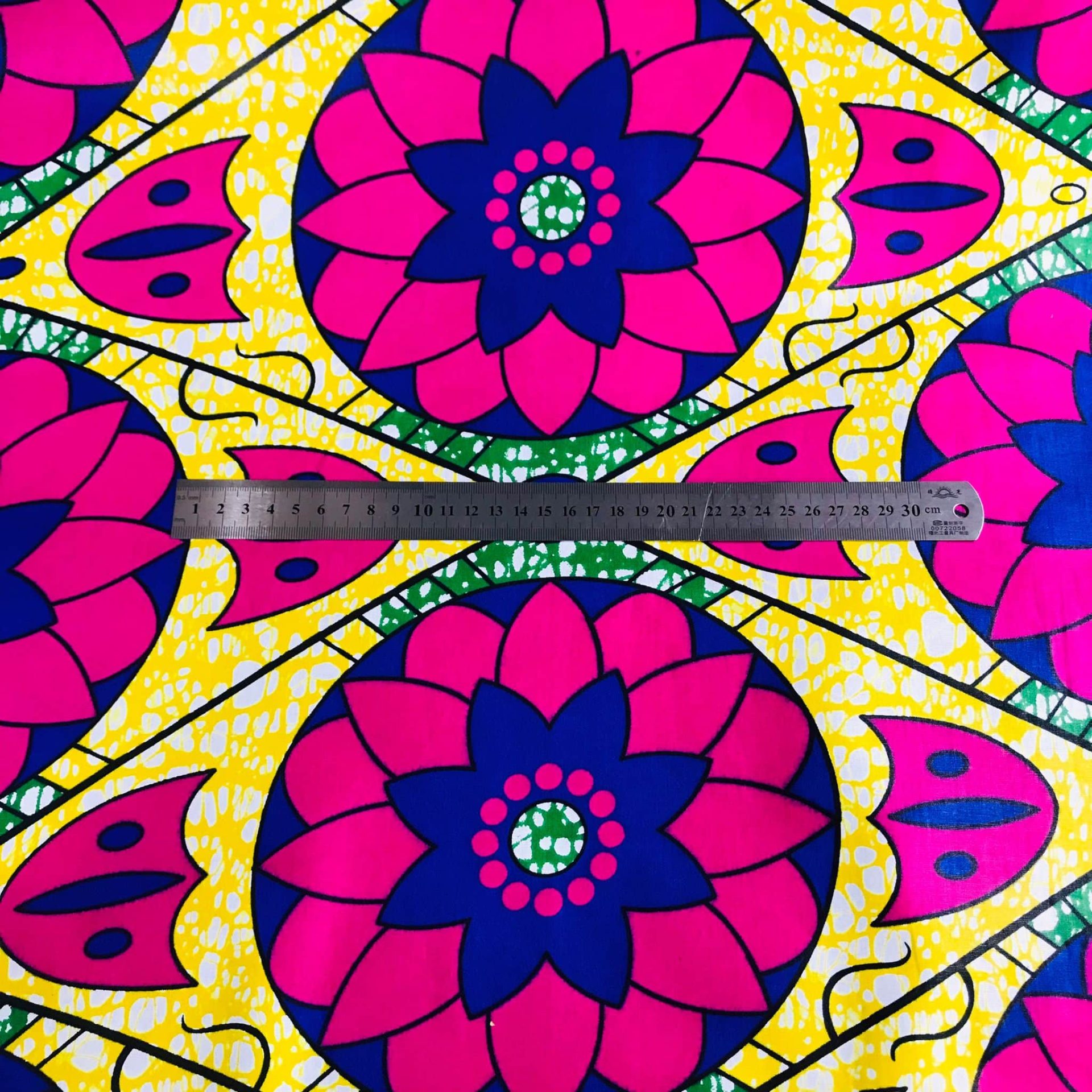 Tissu Africain Motif Lotus — vue 3