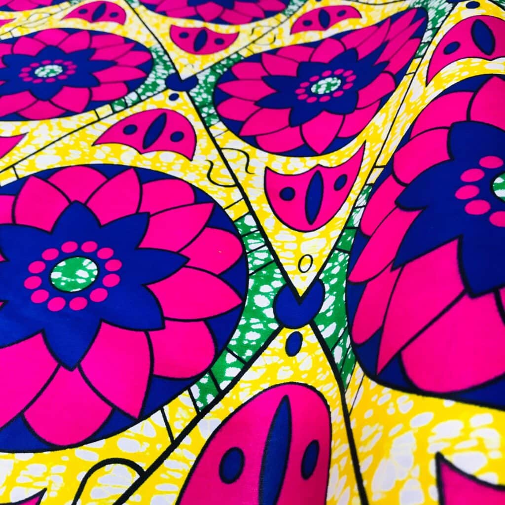 Tissu Africain Motif Lotus