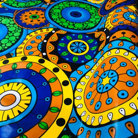 Tissu Africain Motif Ronds Abstrait — vue 4