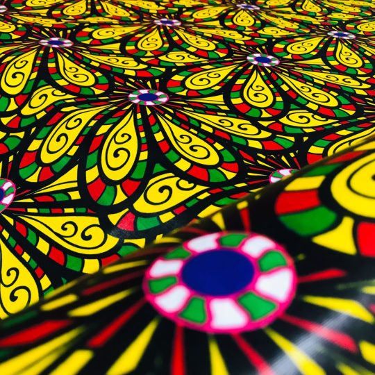Tissu Africain Motif Fleurs