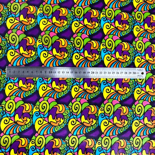Tissu Africain Motif Coeur Geometrique — vue 3