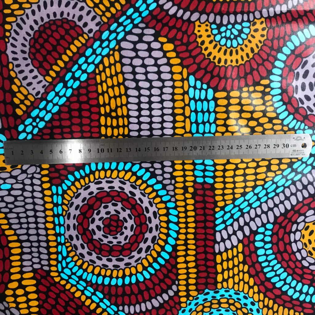 Tissu Africain Motif Géométrique Ovale — vue 3