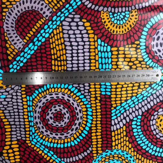 Tissu Africain Motif Géométrique Ovale — vue 3