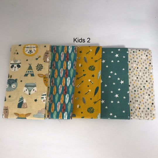 LOT DE 5 COUPONS COTON KIDS 45x55cm — vue 3