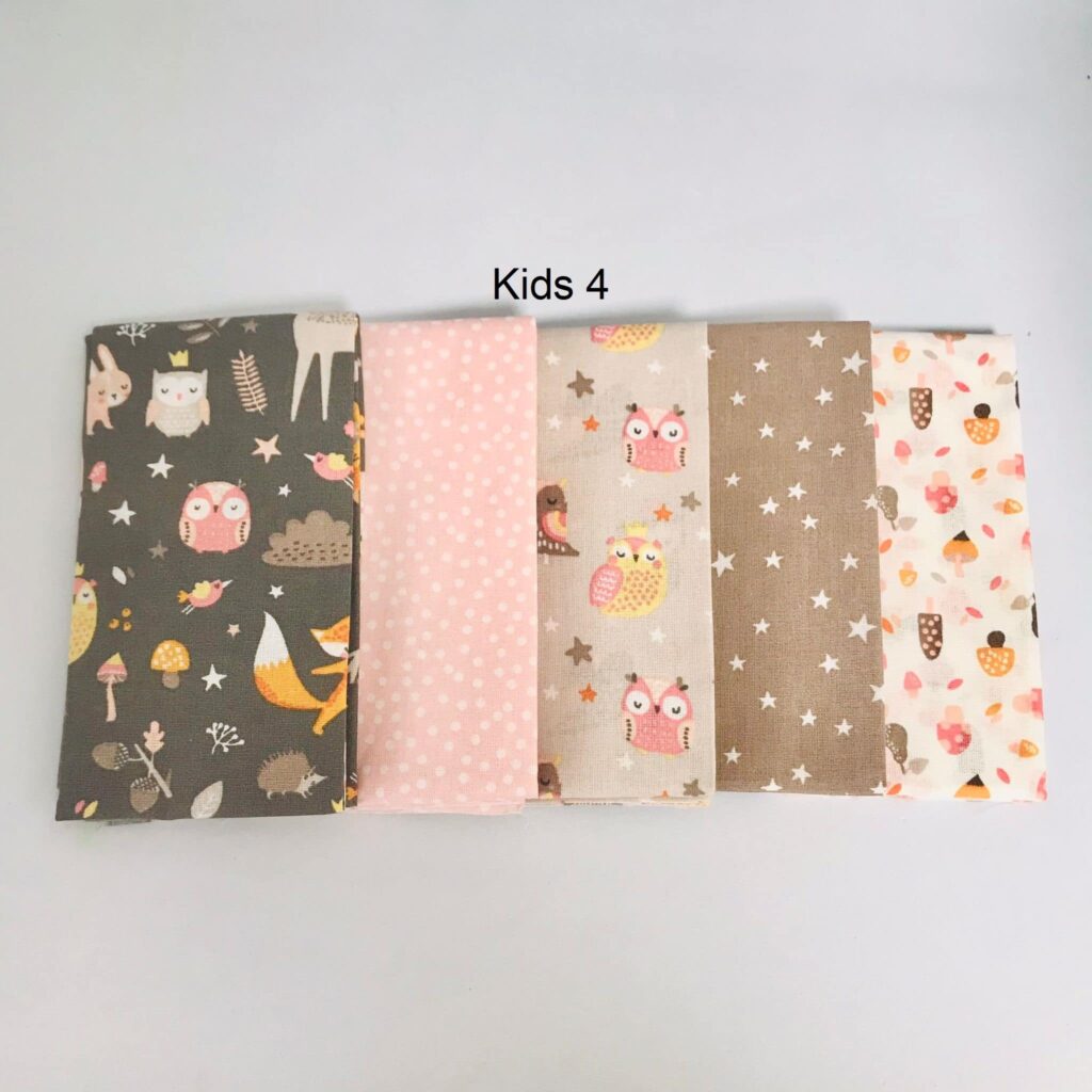 LOT DE 5 COUPONS COTON KIDS 45x55cm — vue 5
