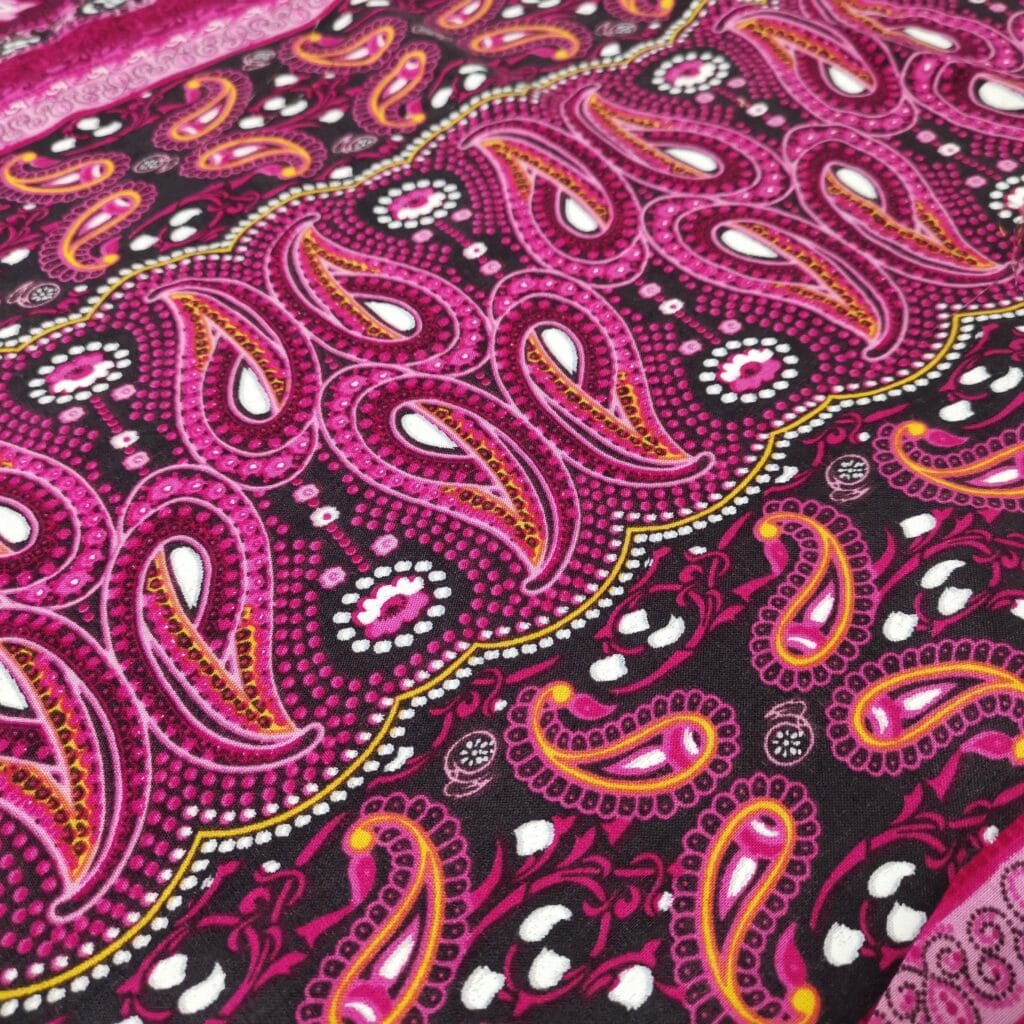 Fibrane Imprimée Mandala Indien