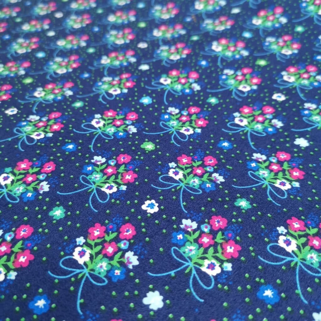 Popeline Coton Motif Bouquet De Fleurs — vue 2