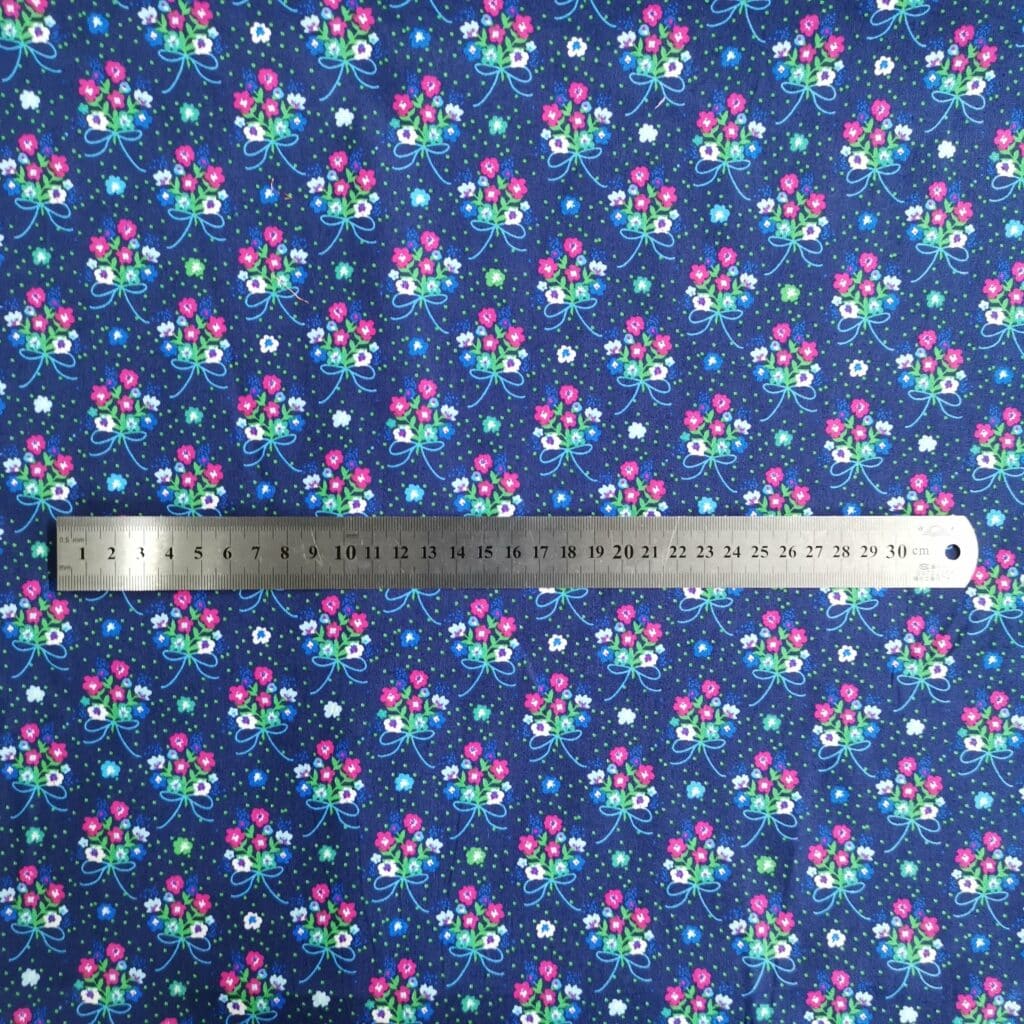 Popeline Coton Motif Bouquet De Fleurs — vue 3
