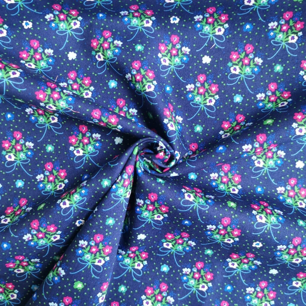 Popeline Coton Motif Bouquet De Fleurs