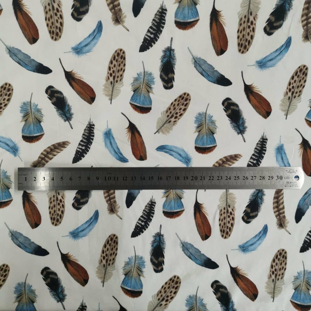 Tissu Jersey Plumes — vue 2
