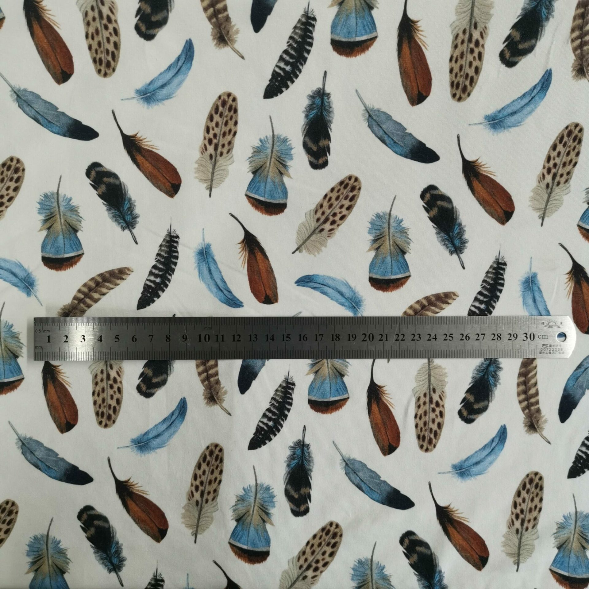 Tissu Jersey Plumes — vue 2