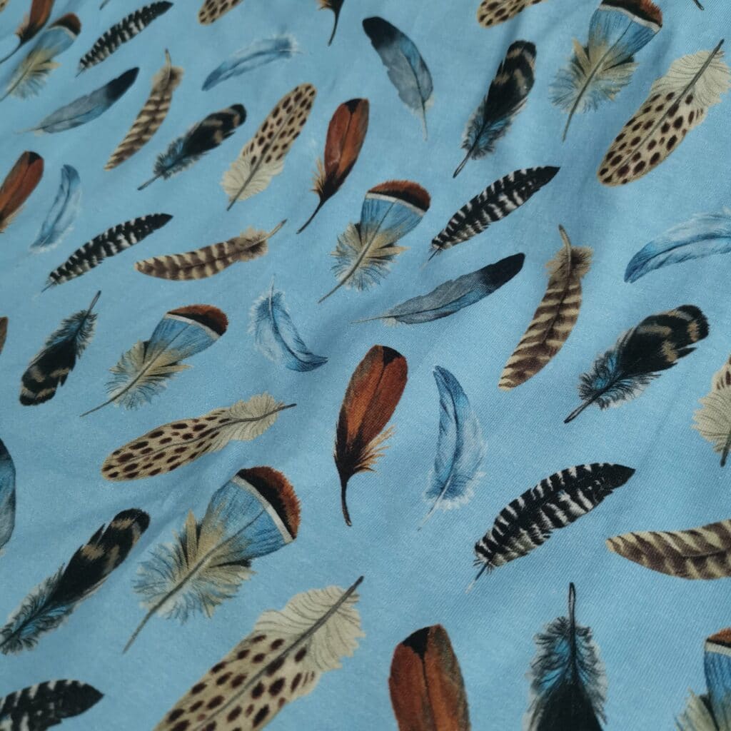 Tissu Jersey Plumes — vue 4