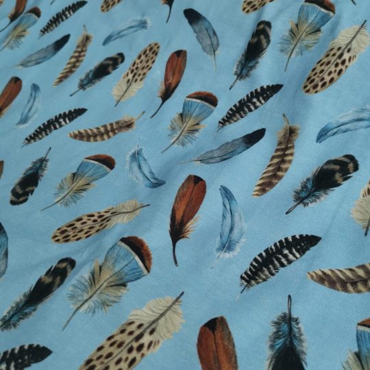 Tissu Jersey Plumes — vue 4