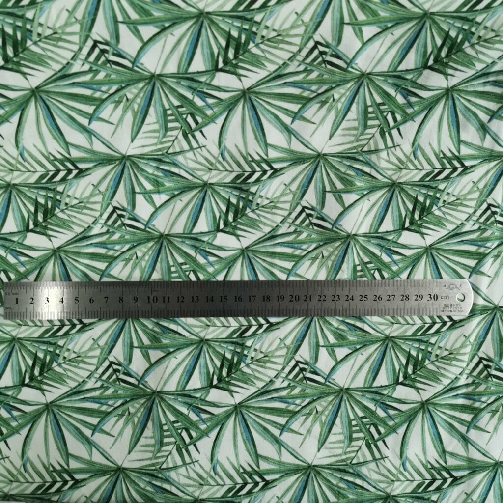 Tissu Jersey Feuilles Palmier — vue 3