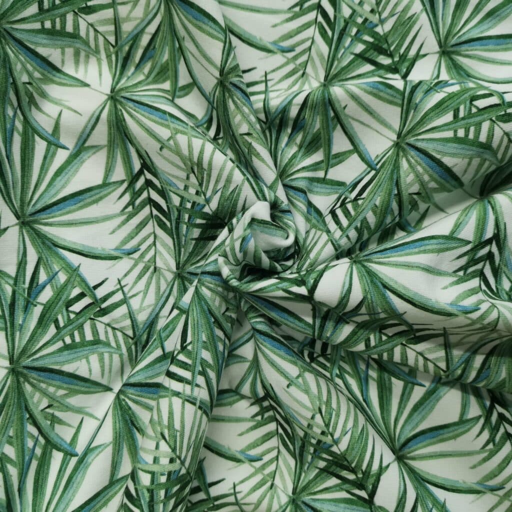 Tissu Jersey Feuilles Palmier — vue 2