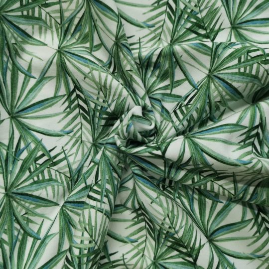 Tissu Jersey Feuilles Palmier — vue 2