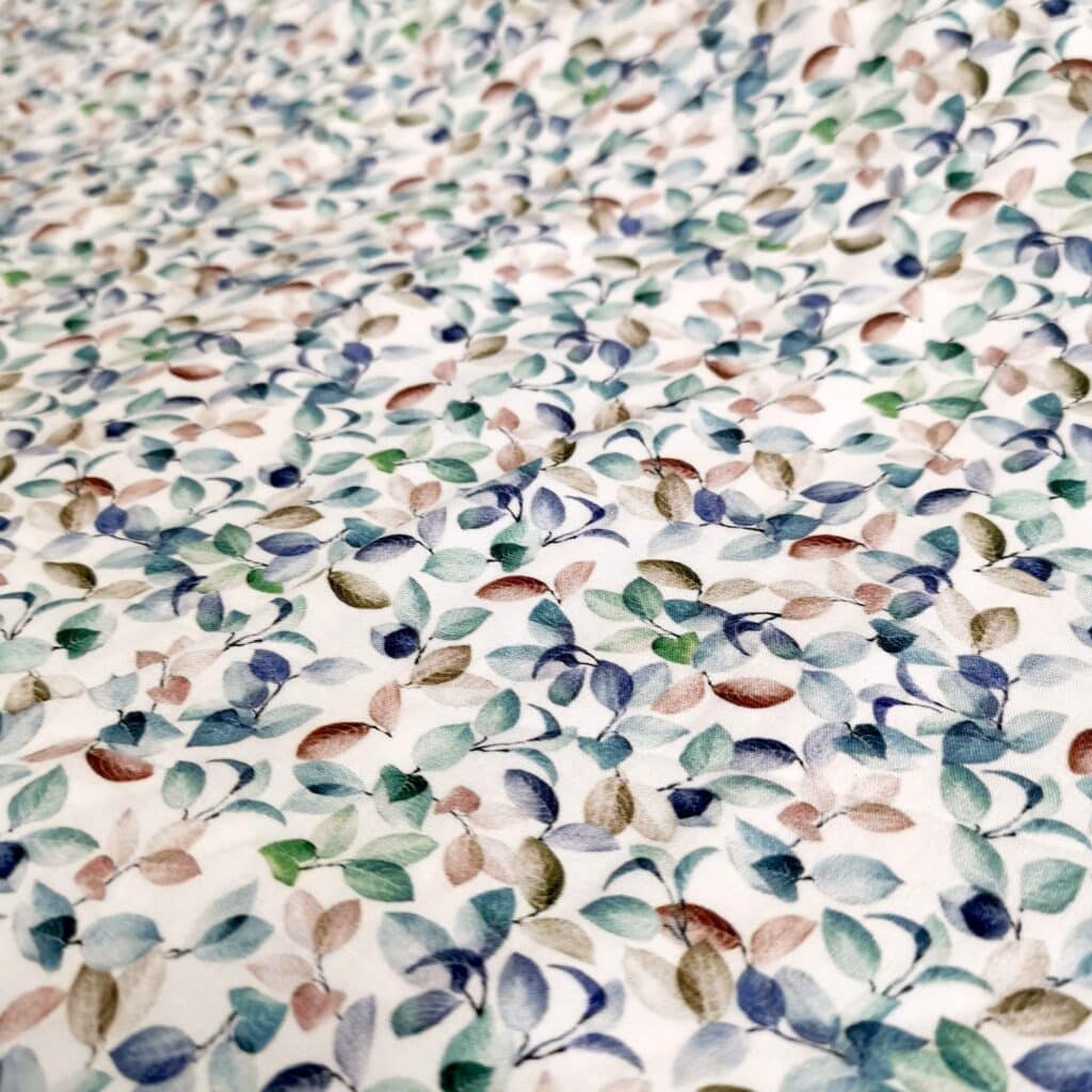 Tissu Viscose Petit Feuillage
