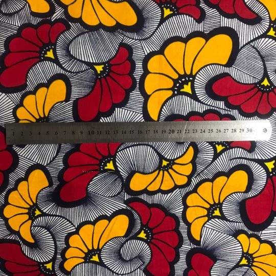 Tissu Africain Motif Fleurs De Mariage — vue 3