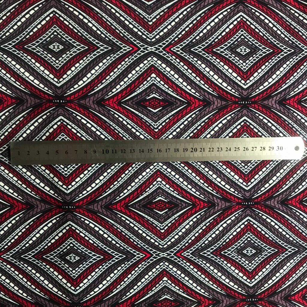 Tissu Africain Motif Illusion D’optique — vue 3