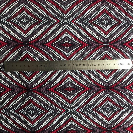 Tissu Africain Motif Illusion D’optique — vue 3