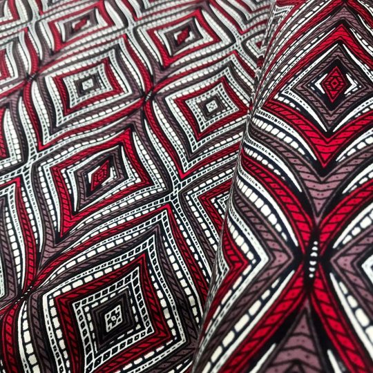 Tissu Africain Motif Illusion D’optique