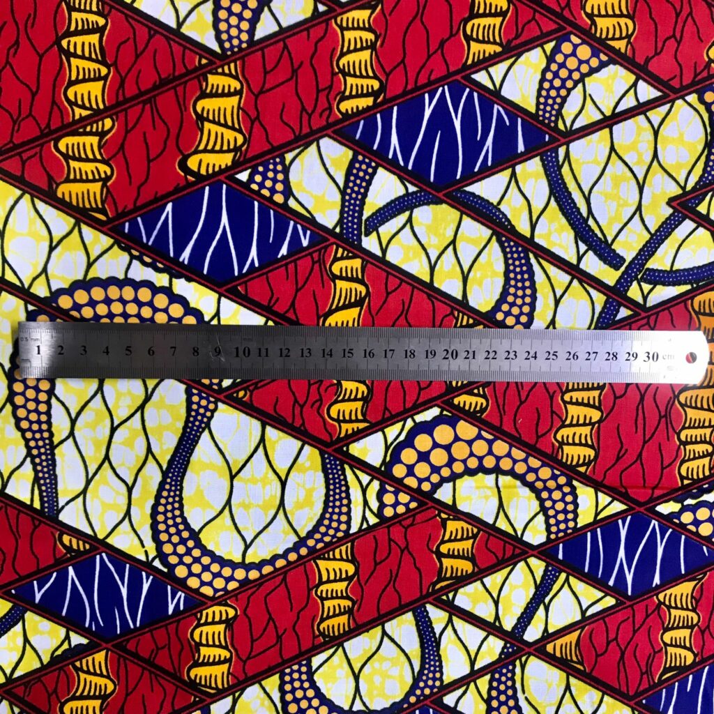 Tissu Africain Motif Asymétrique — vue 3
