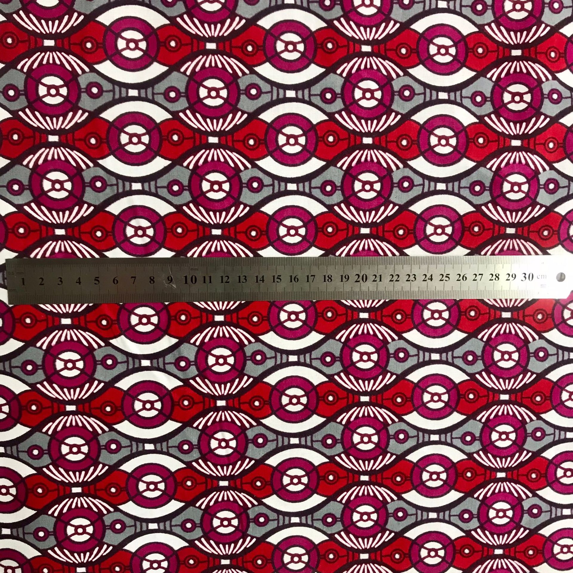 Tissu Africain Motif Rond Vague — vue 3