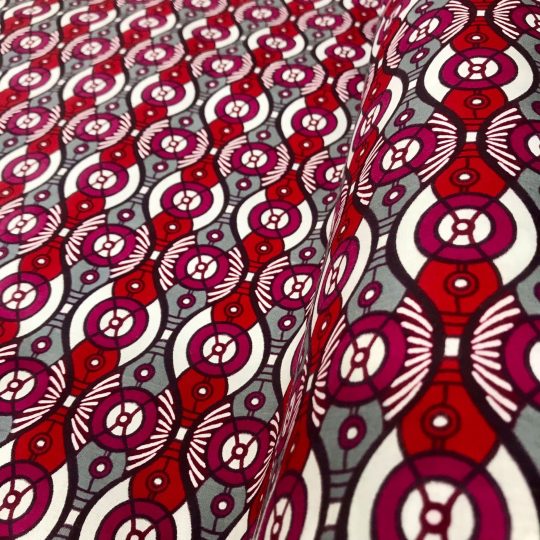 Tissu Africain Motif Rond Vague