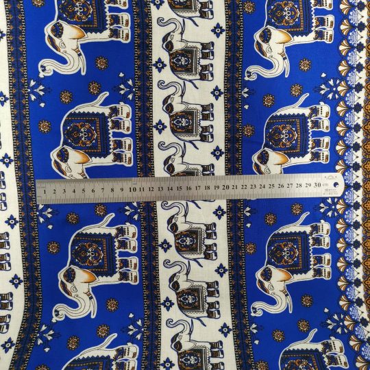 Fibrane Imprimée Éléphant Indien — vue 2