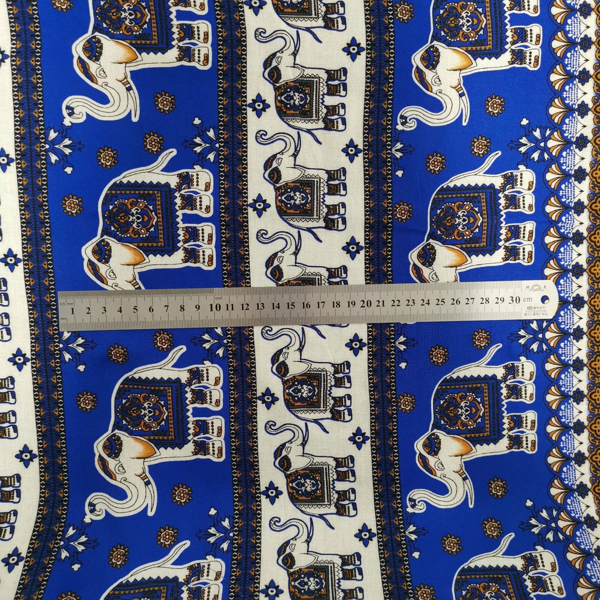 Fibrane Imprimée Éléphant Indien — vue 2