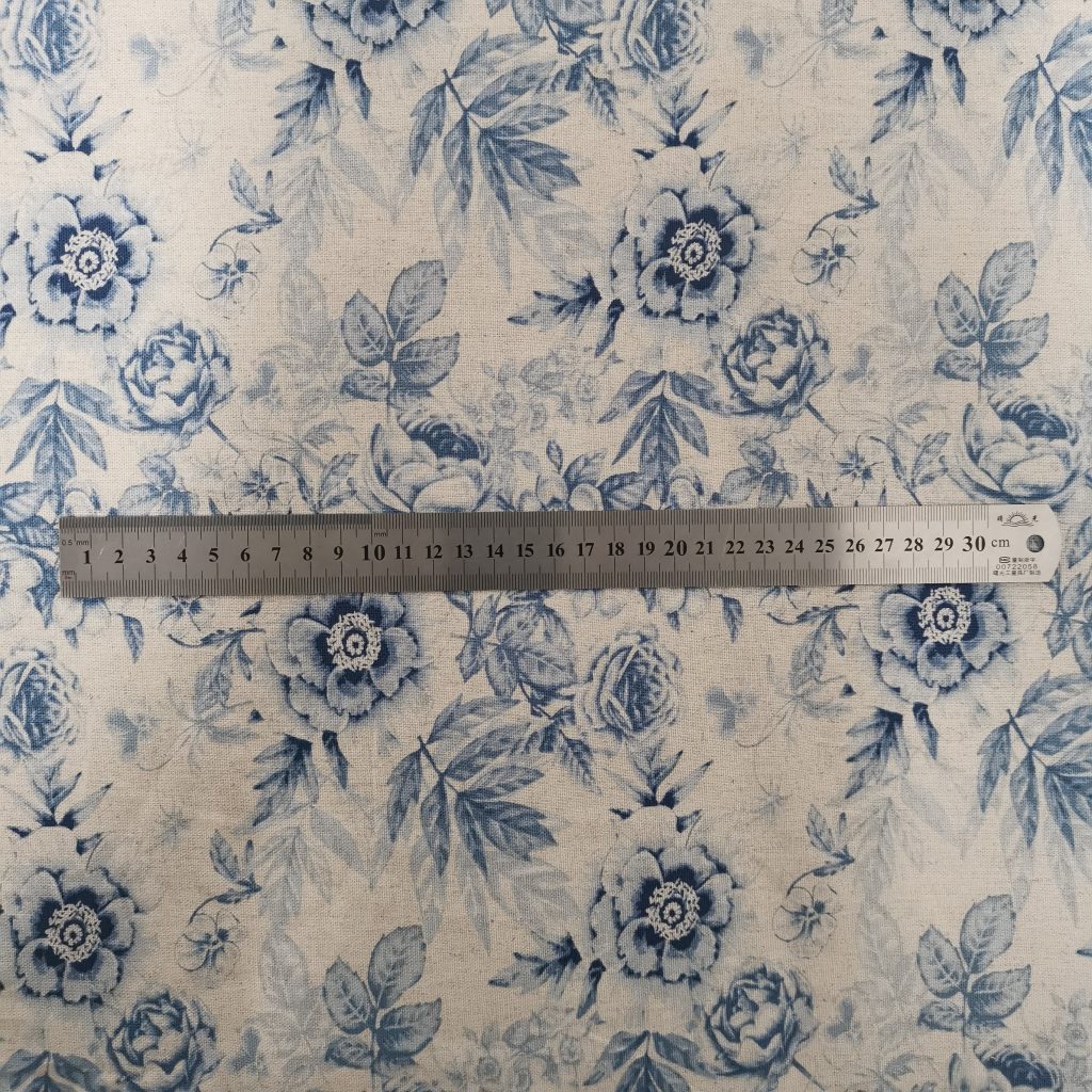 Lin Viscose Motif Fleuri — vue 3