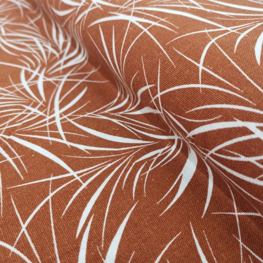 Lin Viscose Motif Fleuri