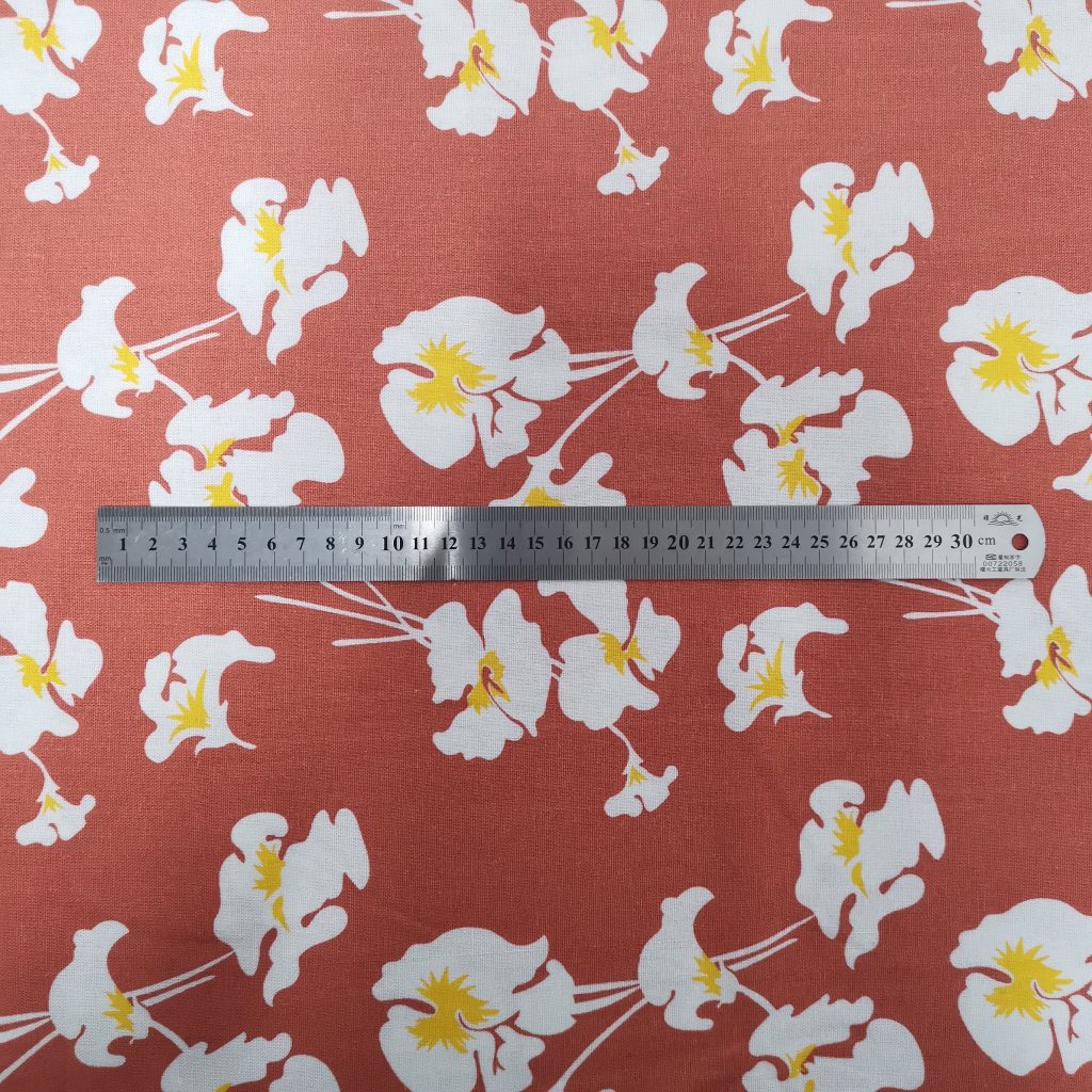 Lin Viscose Motif Fleuri — vue 2