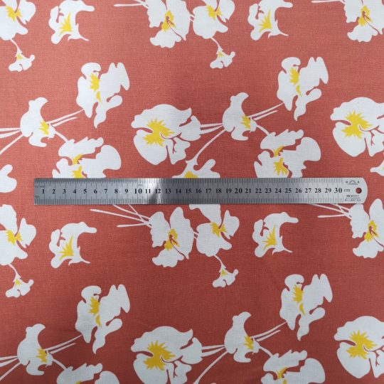 Lin Viscose Motif Fleuri — vue 2