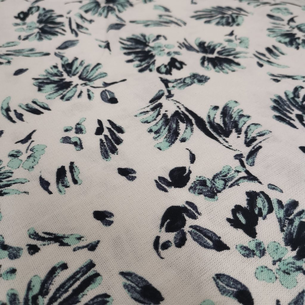 Lin Viscose Motif Fleuri — vue 7