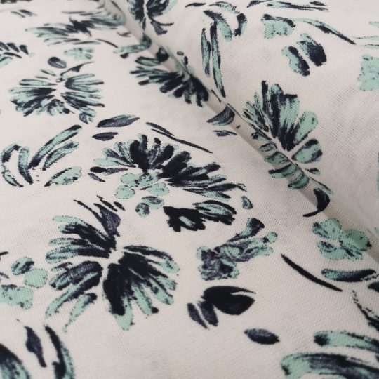 Lin Viscose Motif Fleuri — vue 6