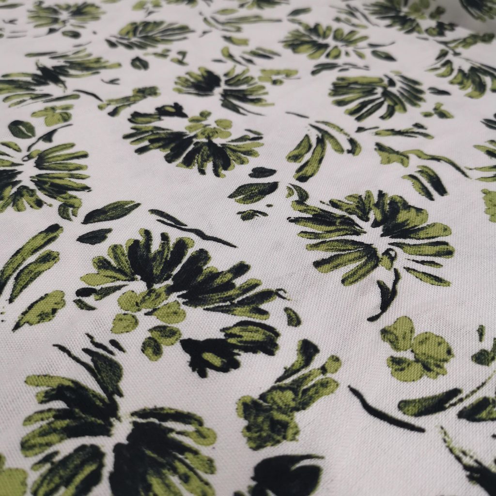 Lin Viscose Motif Fleuri — vue 5