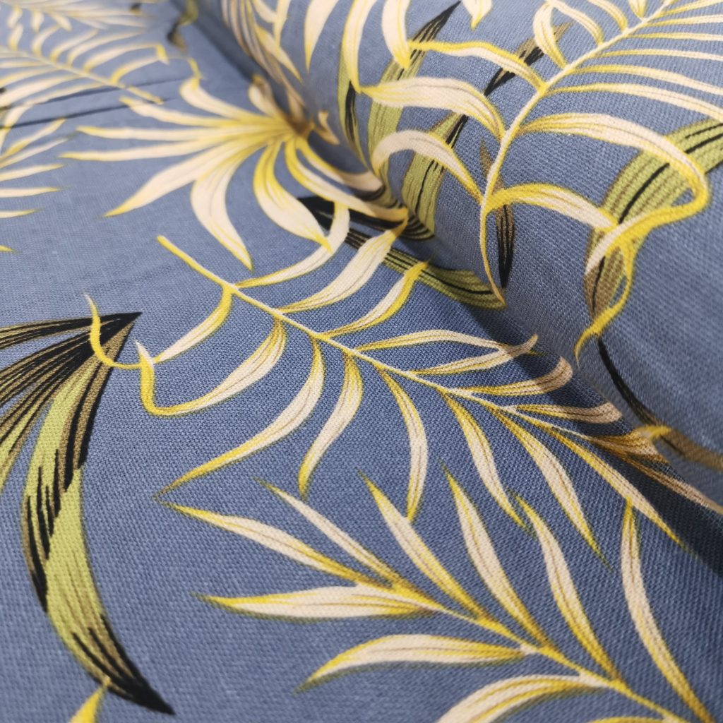 Lin Viscose Motif Fleuri