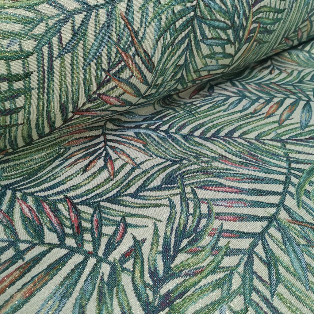 Tissu Ameublement Jacquard Lurex