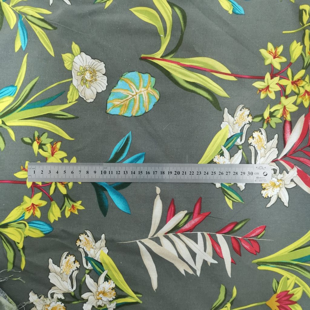 Lin Viscose Motif Fleuri — vue 4