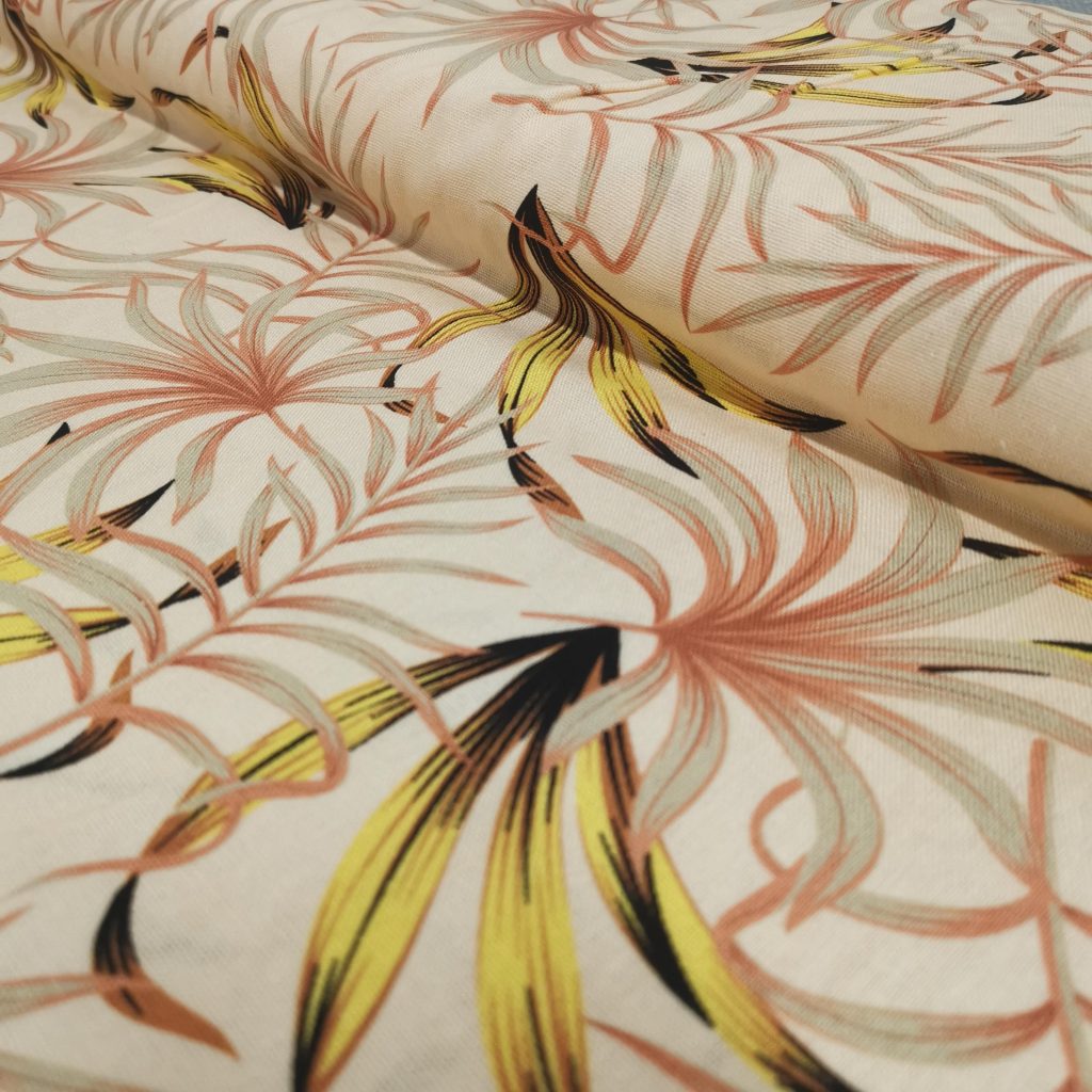 Lin Viscose Motif Fleuri — vue 6