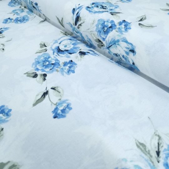 Lin Viscose Motif Fleuri — vue 3