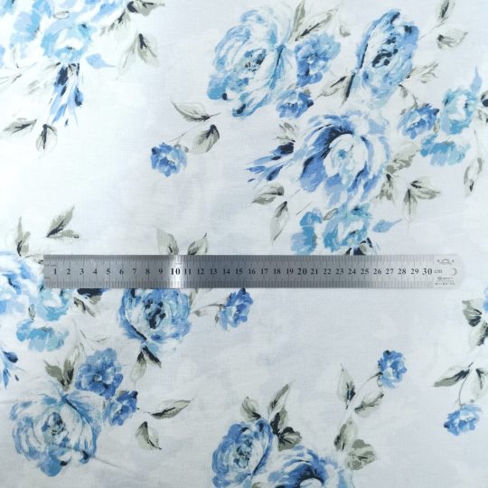 Lin Viscose Motif Fleuri — vue 4