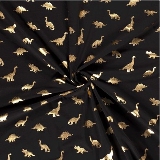 Jersey Coton Lurex – Dinosaures — vue 2