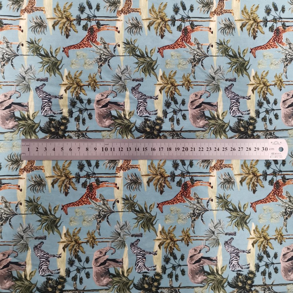 Tissu Coton Imprimé Animaux De La Savane — vue 4
